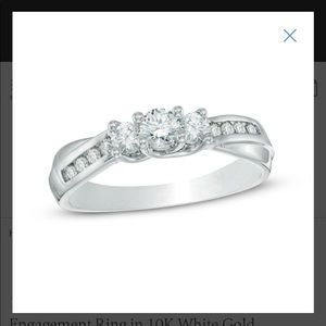 1/2 CT Diamond Ring in White Gold